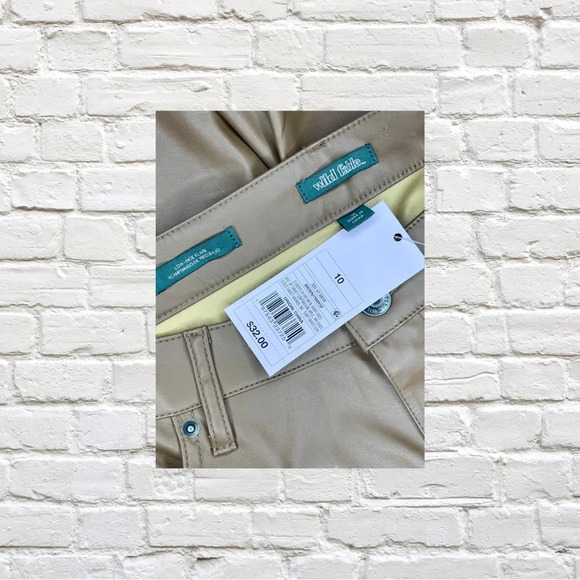 Wild Fable Bootcut Faux Leather Pants - Picture 3 of 4